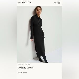 Nation LTD Black Rennie Dress ($455 RETAIL)